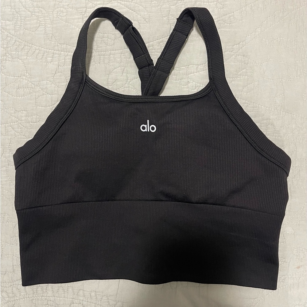 Alo Seamless Ribbed Favorite Bra Tank Small